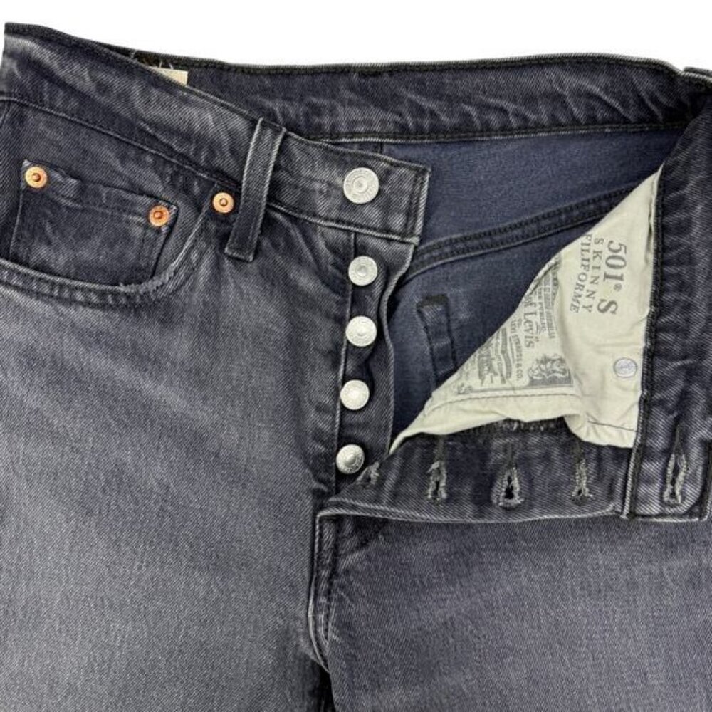 Levi’s 501 Premium Skinny Jean In Dark Side Of The Moon - Picture 3 of 8